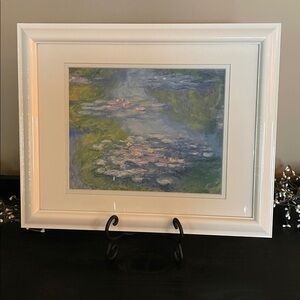Claude Monet - “Water Lillies” - 1903 Art Print Matted and Framed-13x16” Frame